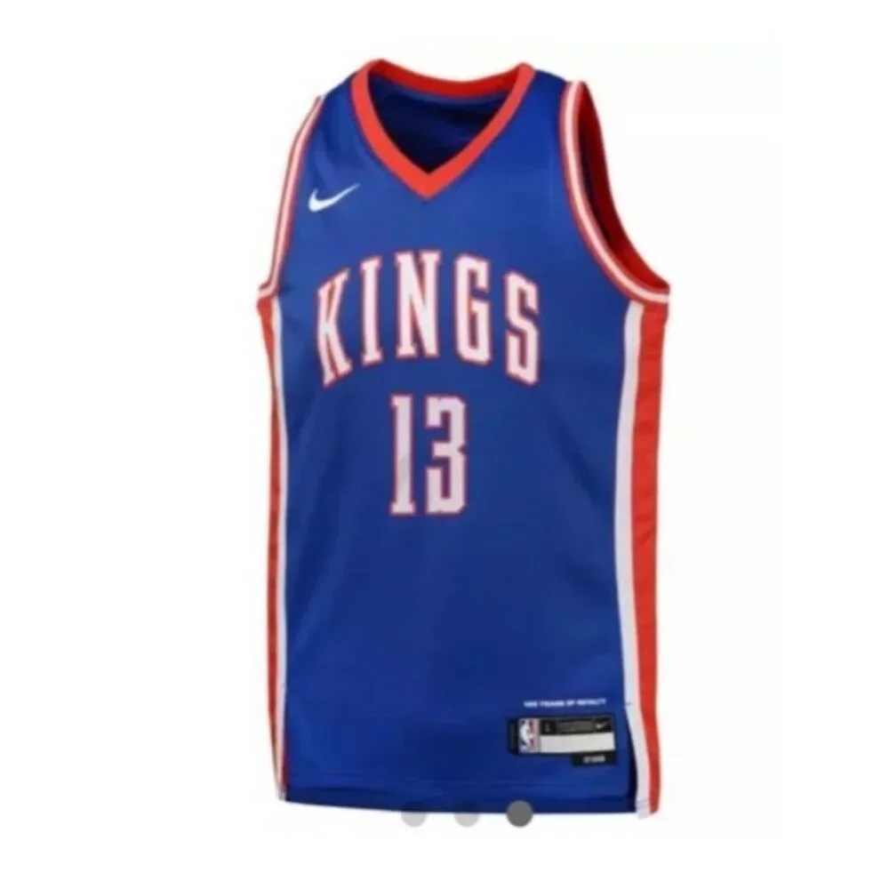 Sacramento Kings Keegan Murray Size Large 14/16 Basekball Tank #13 NWT Knit Hat